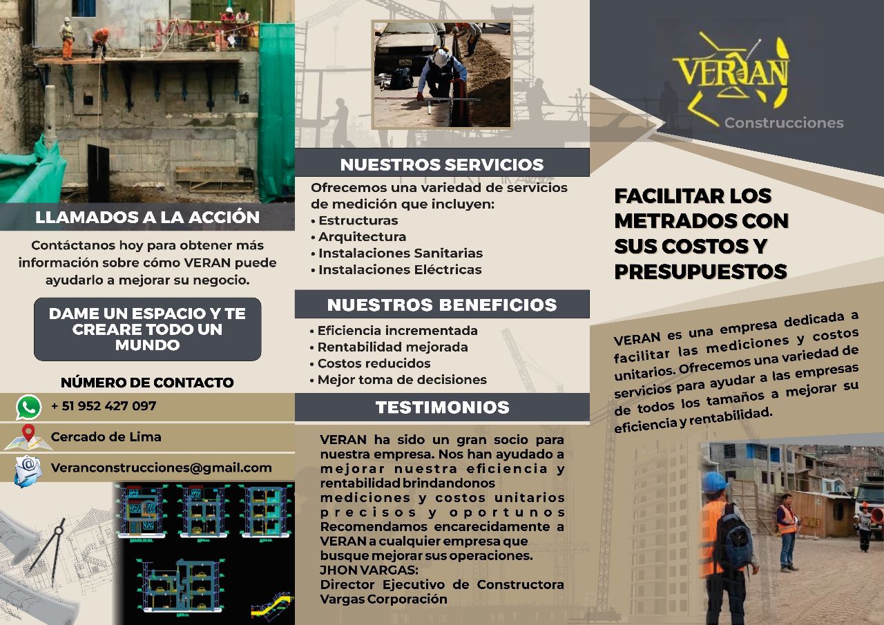 Servicios de Dibujo de Planos y Metrados