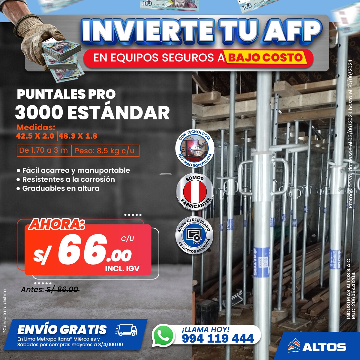 PUNTAL PRO 3000 ESTÁNDAR